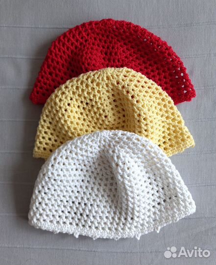 Вязаная шапочка сетка, отправка почтой