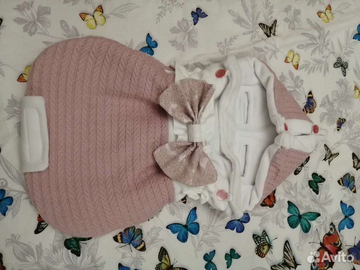 Конверт на выписку с прорезями для автолюльки