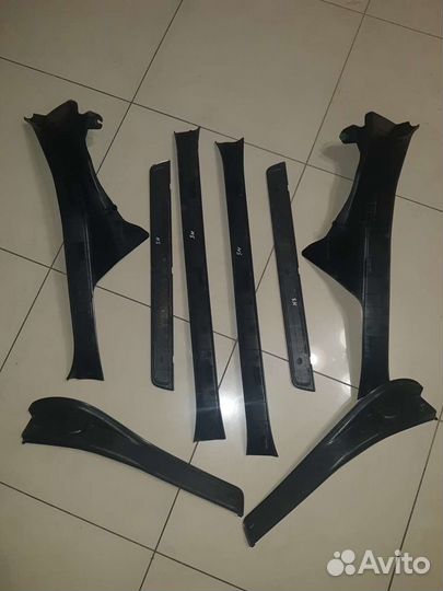 Накладки порогов Субару Форестер SH 2008-2013г.в