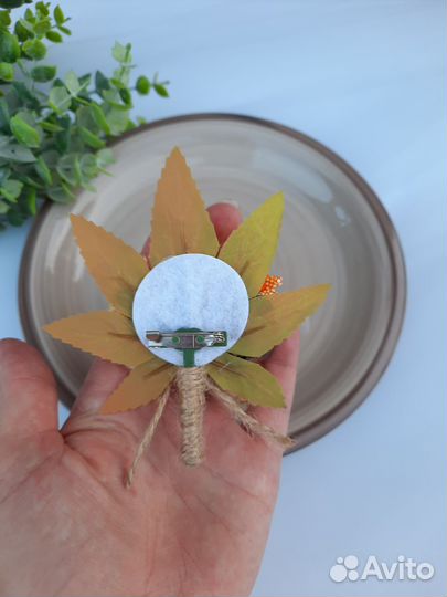 Бутоньерки для жениха или свидетелей осенняя