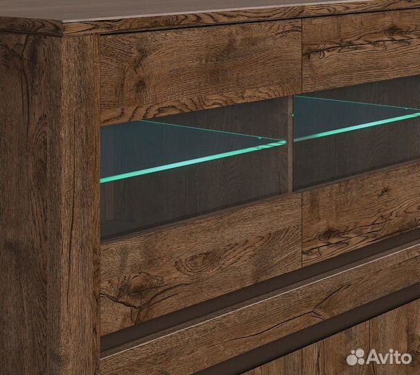 Тумба с подсветкой Kada KOM3W3D дуб april