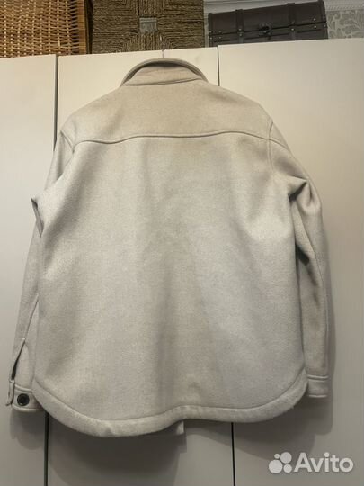 Куртка рубашка zara 46 оверсайз