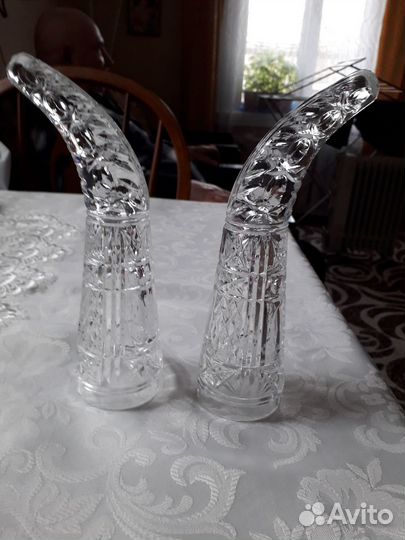 Хрустальный рог- 2 штуки