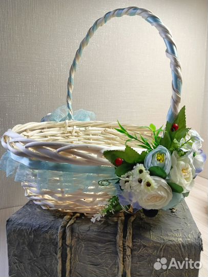 Пасхальная корзина ручной работы
