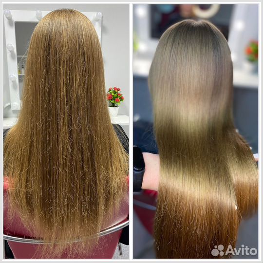 Кератиновое выпрямление / ботокс волос