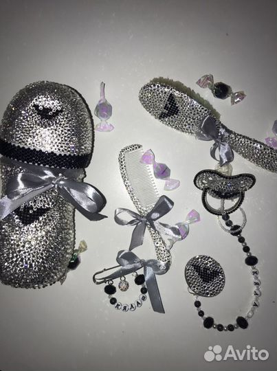 Соски в стразах бутылочки и держатели