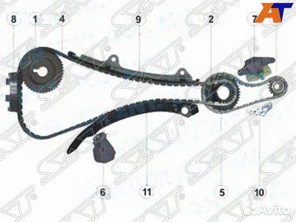 Комплект замены цепи грм nissan teana