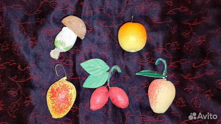 Игрушки СССР из пенопласта и ваты