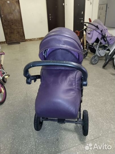 Коляска 2 в 1 эко кожа