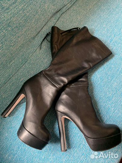 Ботильоны сапоги на танкетке paoletti