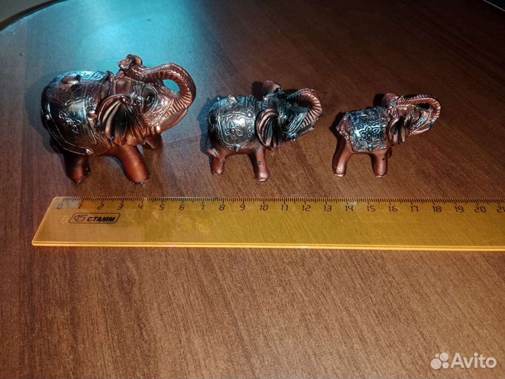 Набор сувениров 3 слона. Статуэтки