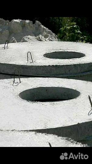 Бетонные кольца,бордюр вибропресованый