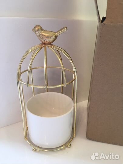 Кашпо «Золотая клетка»