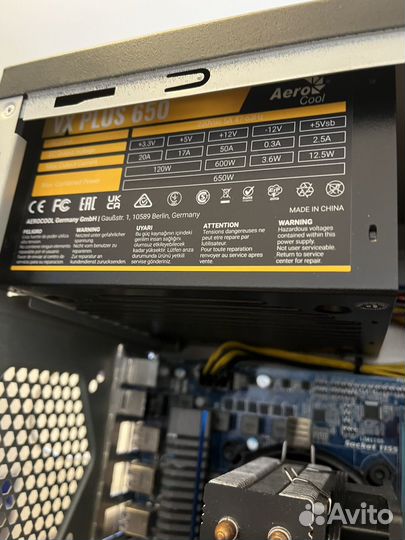 Игровой компьютер intel 2600 i7/16gb/ssd