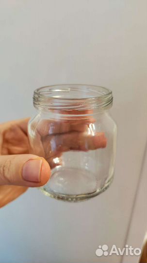 Баночка стеклянная с крышкой 80 100 120 грам