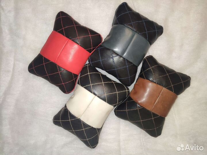 Автомобильные подушки из натуральной кожи