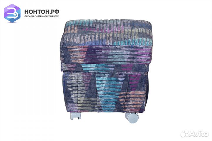 Пуф с принтом абстракция