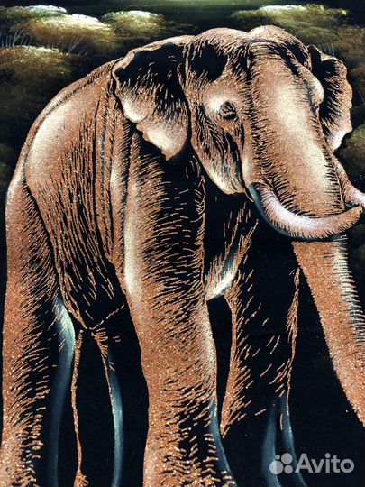 Интерьерная картина «Слон на закате»