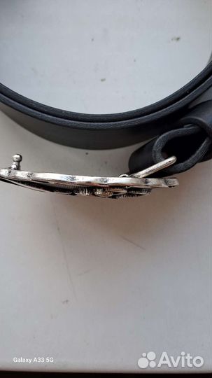 Мужской кожаный ремень вмф