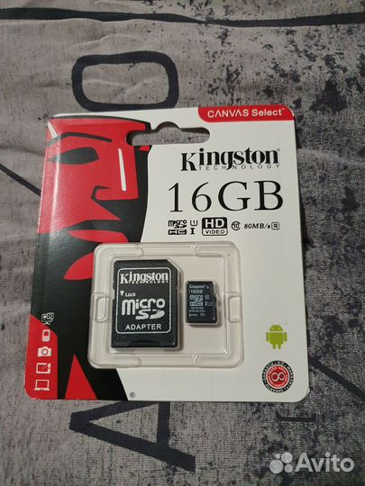 Карта памяти MicroSD 16Гб