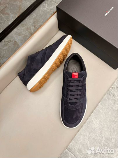 Замшевые кроссовки Kiton 3 цвета