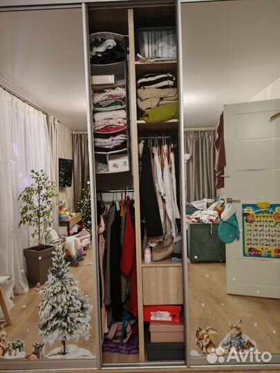 Шкаф купе Бу с зеркалами большой