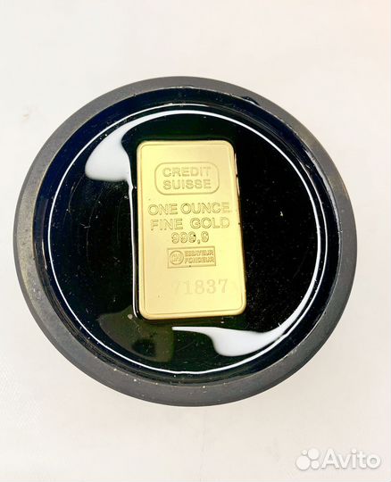 Свеча денежная с золотым слитком