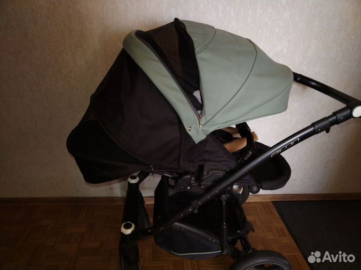 Коляска 2в1 эко-кожа