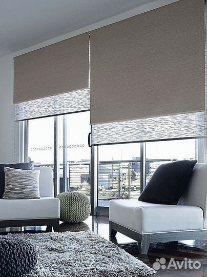 Рулонные шторы блэкаут замер