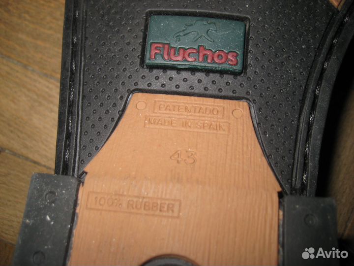 Шикарные кожаные туфли Fluchos Испания 28,5 см суп