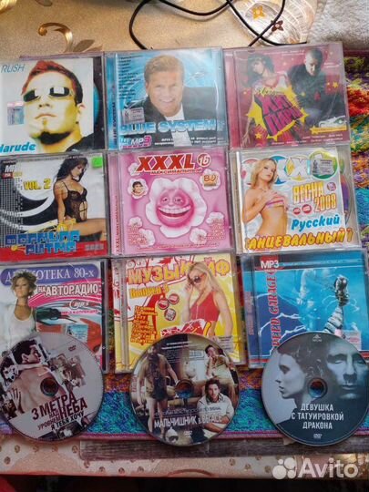Аудиодиски сd.mp3.DVD.разные.50р.за 1шт