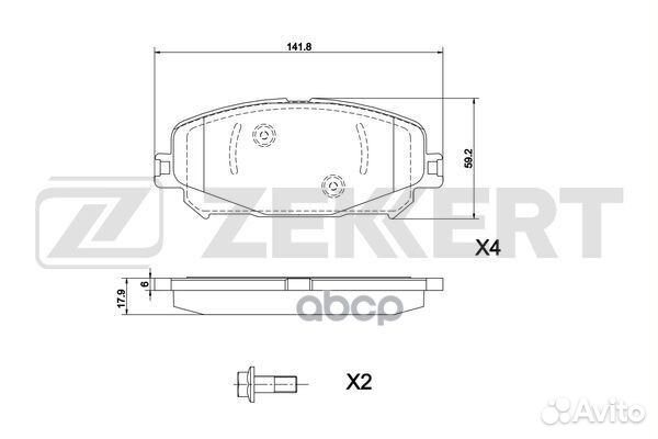 Колодки торм. диск. передн. Renault Captur II 2