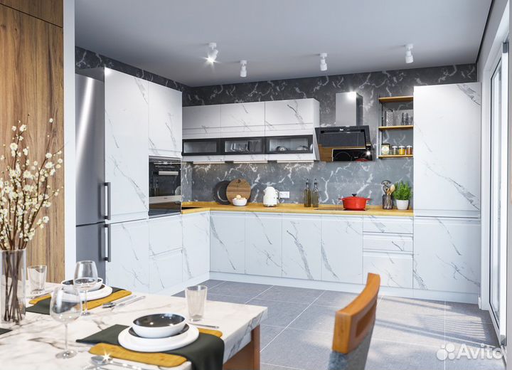 Кухня на заказ в стиле скала