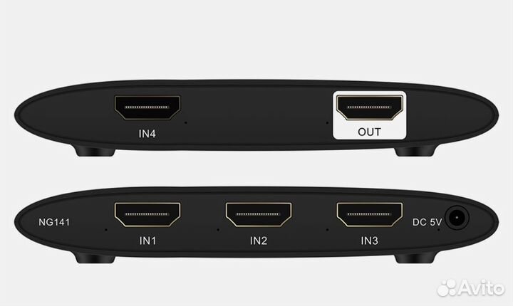 Hdmi разветвитель сплиттер делитель на 4 ver