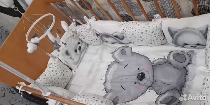 Бортики в детскую кроватку бу