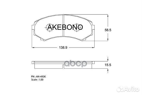 Колодки тормозные Япония pajero - V63W,V73W,V68