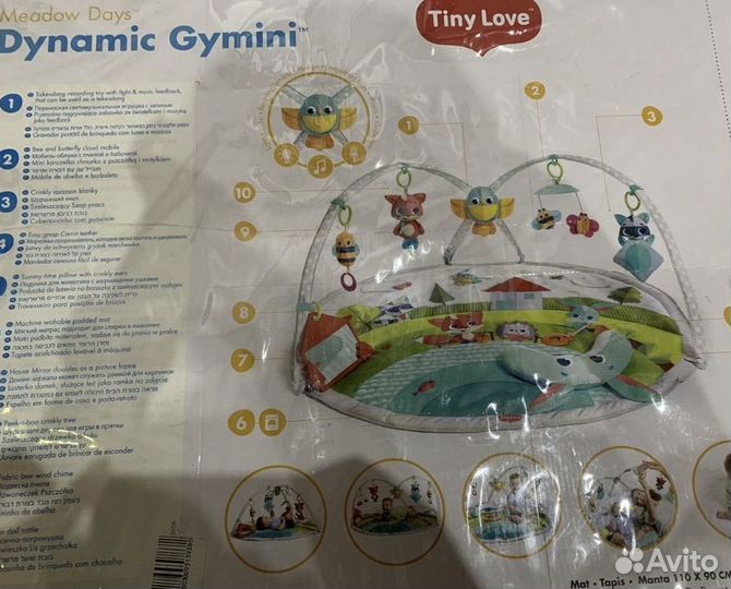 Развивающий коврик tiny love солнечная полянка