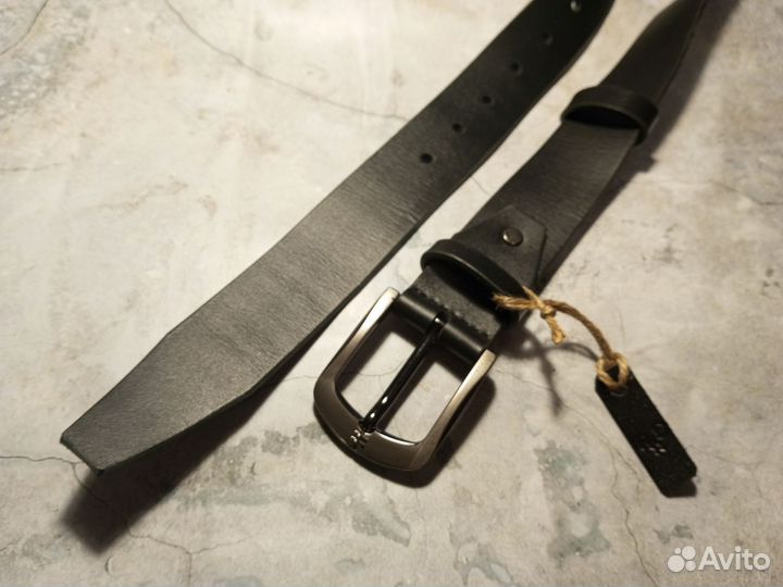 Мужской кожаный ремень ручной работы