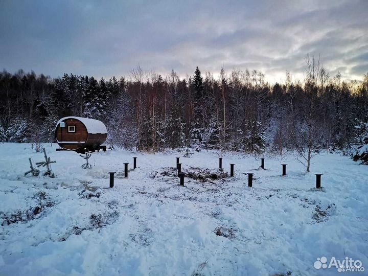 Винтовые сваи с установкой