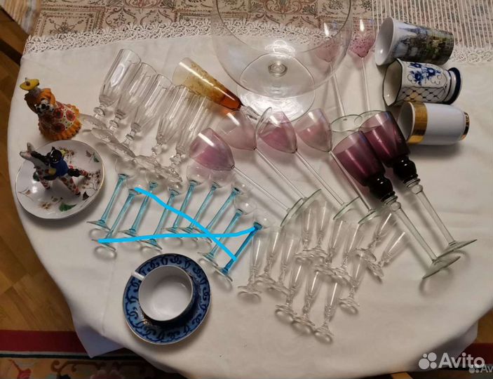 Посуда СССР Дымковская игрушка