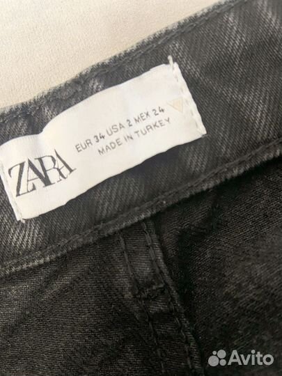 Джинсы zara черные