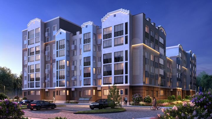 2-к. квартира, 69 м², 2/6 эт.