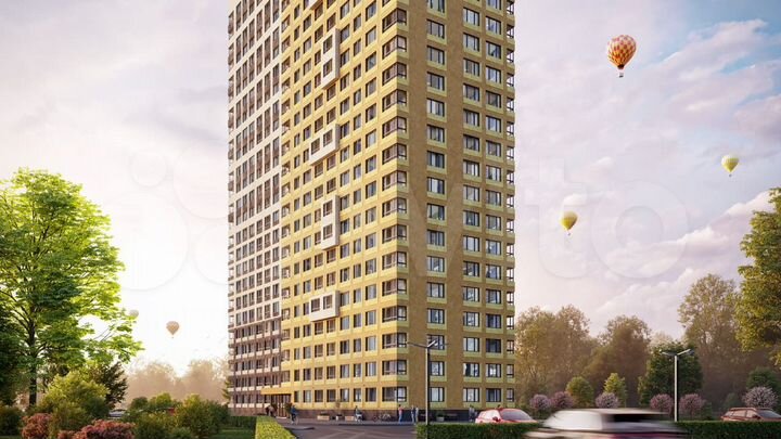 2-к. квартира, 64,6 м², 20/25 эт.