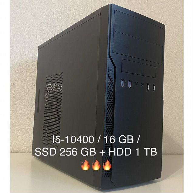 Пк i5-10400 / 16gb / SSD 256 Gb + HDD 1Tb