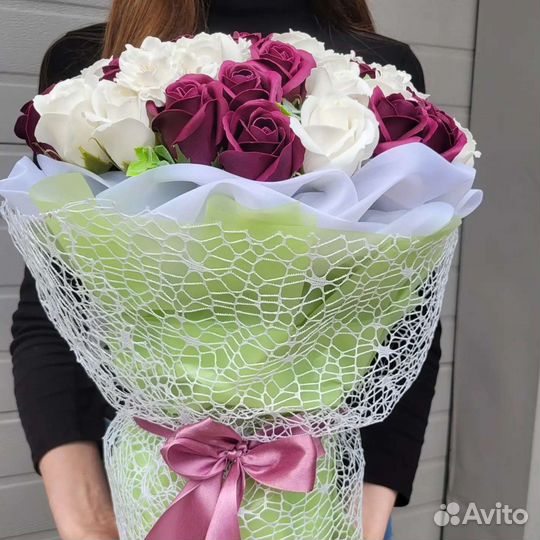 Мыльные цветы, розы, букеты из мыла, 1 сентября