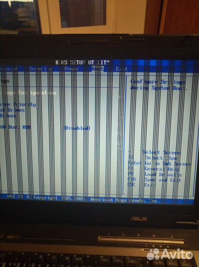 Ноутбук asus A6J на запчасти