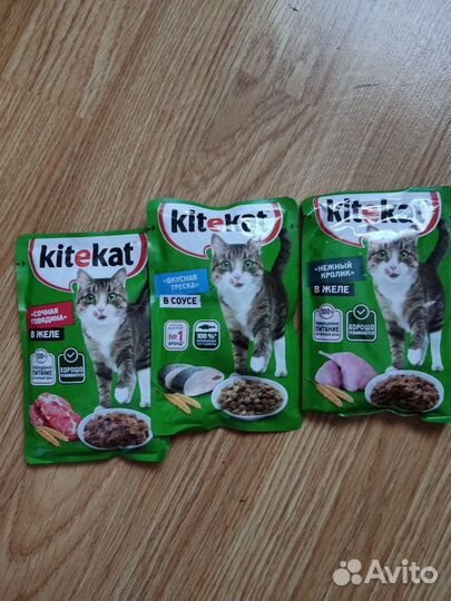 Влажный корм для кошек kitekat