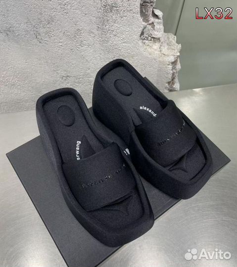 Шлепки женские на платформе от alexander wang