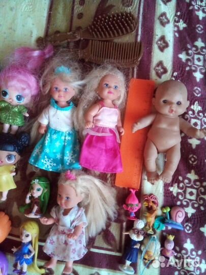 Кукла лол и фигурки из м/ф Свинка пеппа Trolls