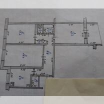 3-к. квартира, 68,9 м², 8/9 эт.